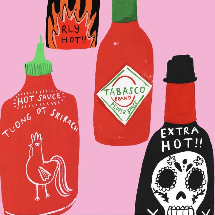 Hot and Spicy Art Print for wholesale by yaya studio