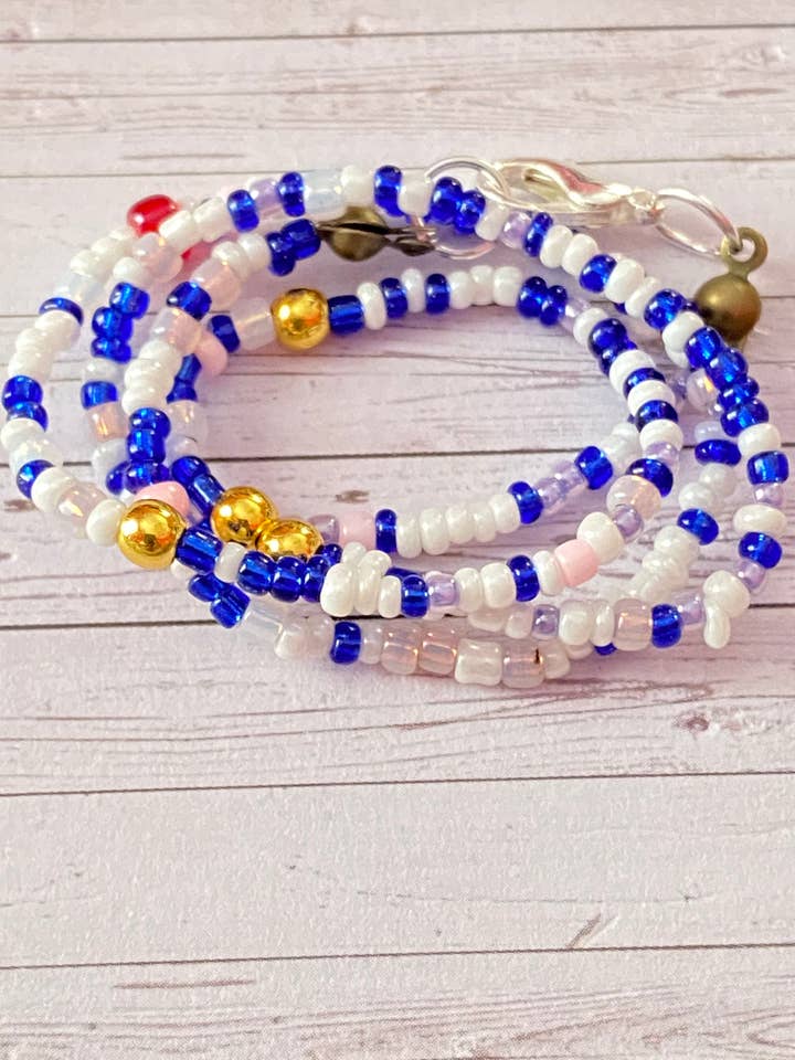 White blue choker for wholesale by jewelrybysirena