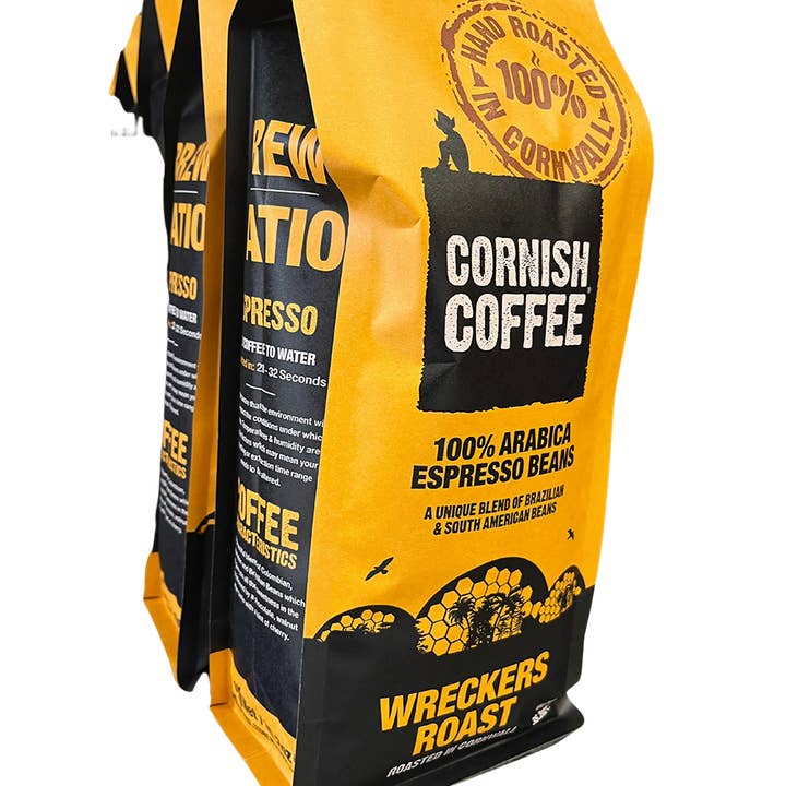 Cornish Tea and Cornish Coffee - Wholesale Coffee Beans - 6x 1kg Wreckers Espresso Beans1