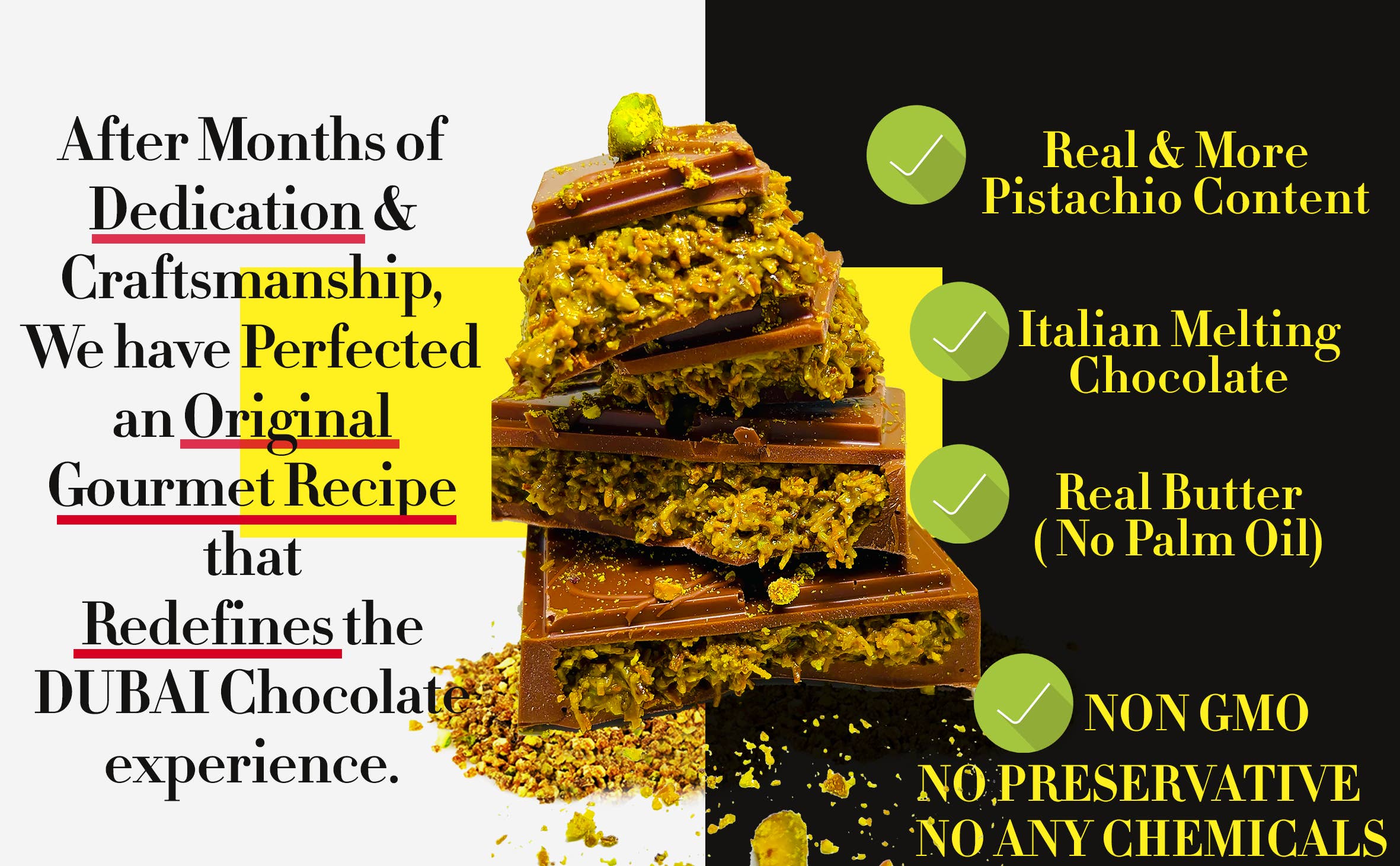 Swisense - Wholesale Chocolate Bar - Premium Dubai Pistachio Chocolate Bar 8 Oz Freshly Made7