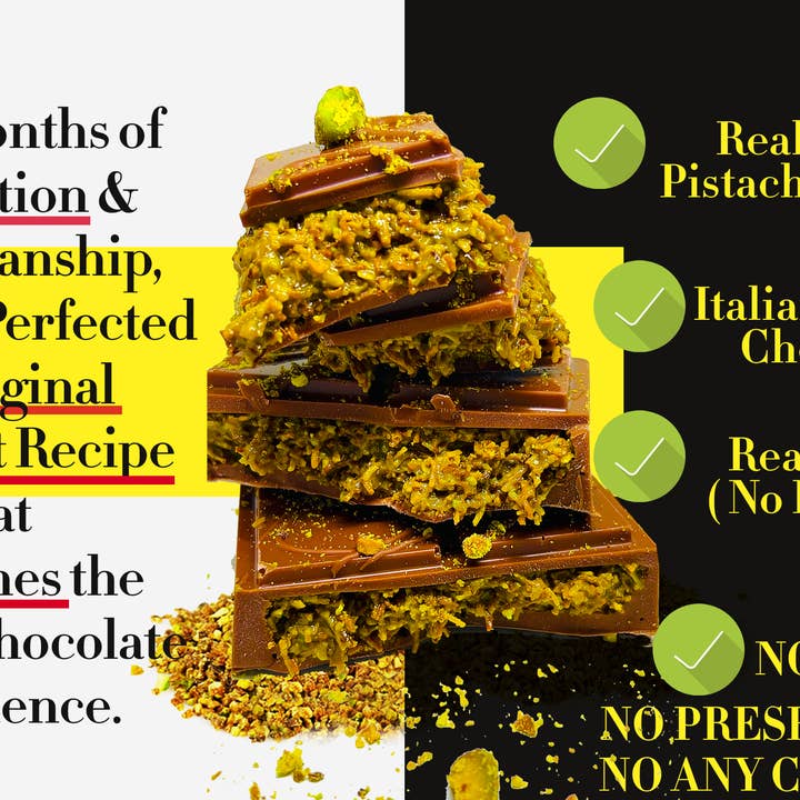 Swisense - Wholesale Chocolate Bar - Premium Dubai Pistachio Chocolate Bar 8 Oz Freshly Made7