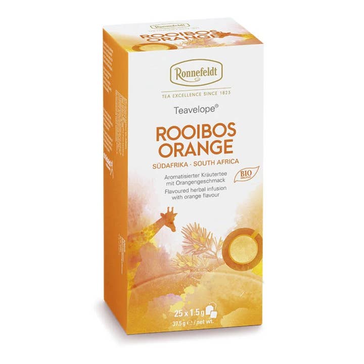 Ronnefeldt Teavelope® Rooibos Orange Bio® Herbal – 6 × 25 for wholesale by Ronnefeldt USA