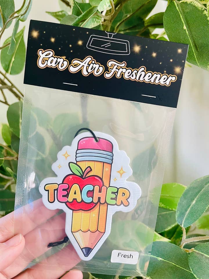 Teacher Air Freshener for wholesale by Scents & Shenanigans Co