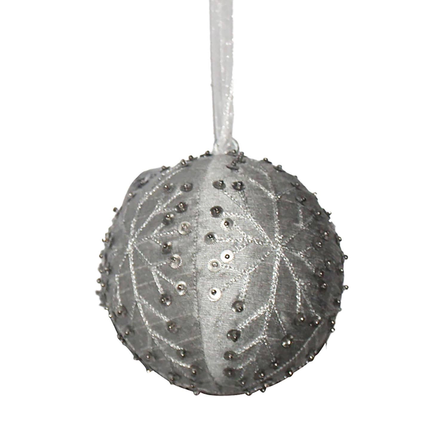 A&B Home Group Inc. - Wholesale Ornament - D5" Fabric Hanging Ball Ornament0