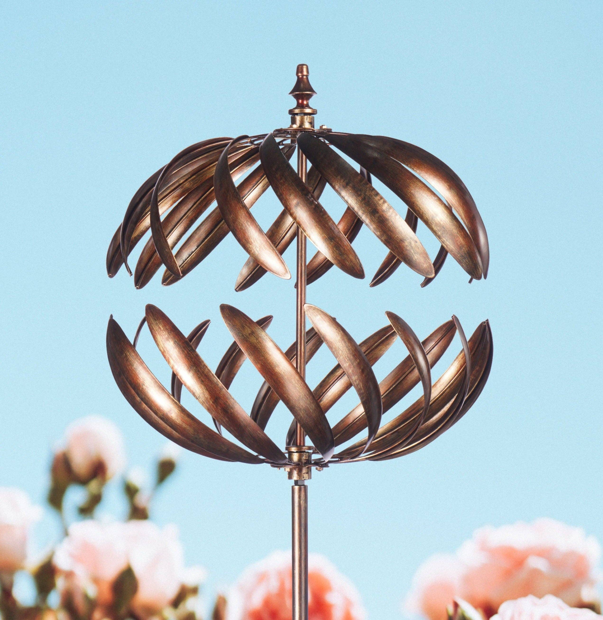 Marissa's Gifts - Wholesale Windspinner/windspel - Kenwood burnished gold windsculptuur voor de tuin6
