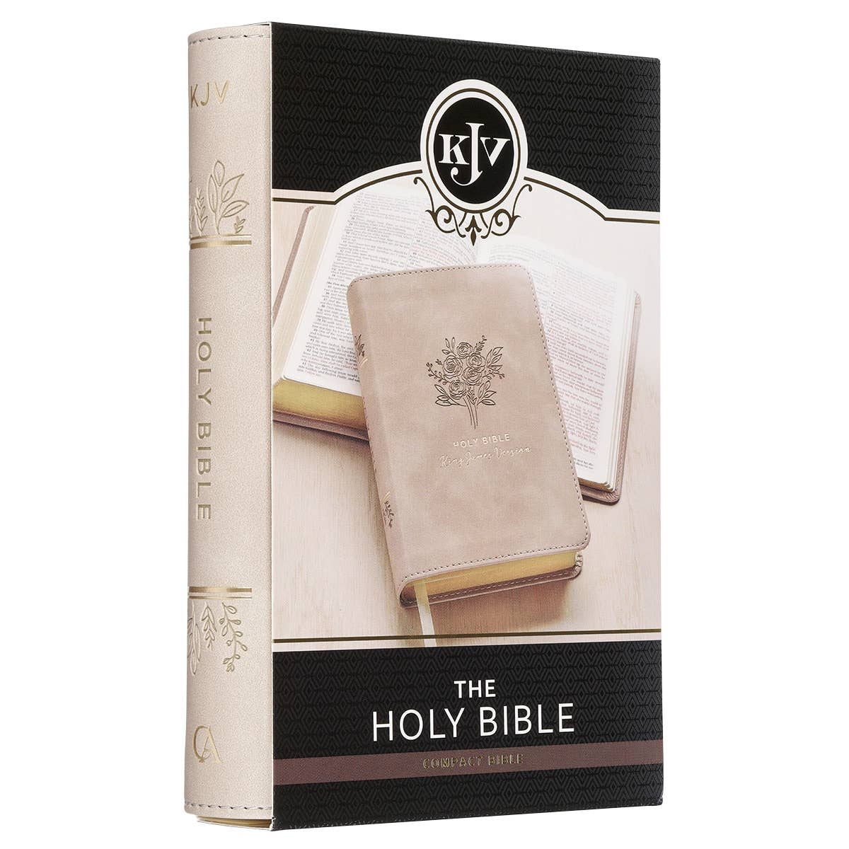 Christian Art Gifts - Wholesale Religion - KJV Bible Compact Faux Leather, Taupe7