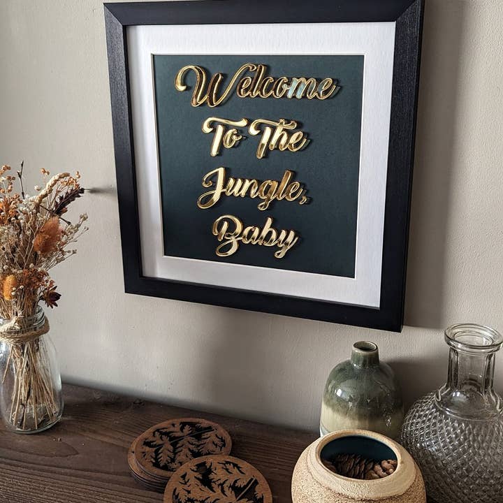 Velkommen til Jungle Baby, Indrammet kunstværk for engroshandel hos For Me and For You