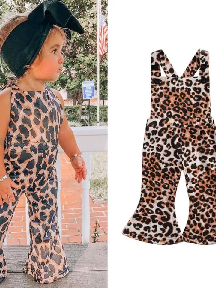 Sweet Grace Boutique - Wholesale Jumpsuit - Kids - Leopard Toddler Jumpsuit