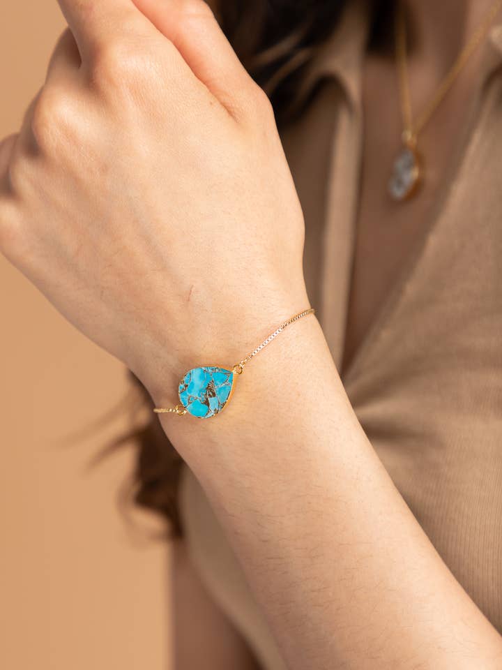 Mojave Pear Stone Bracelet for wholesale by SAACHI