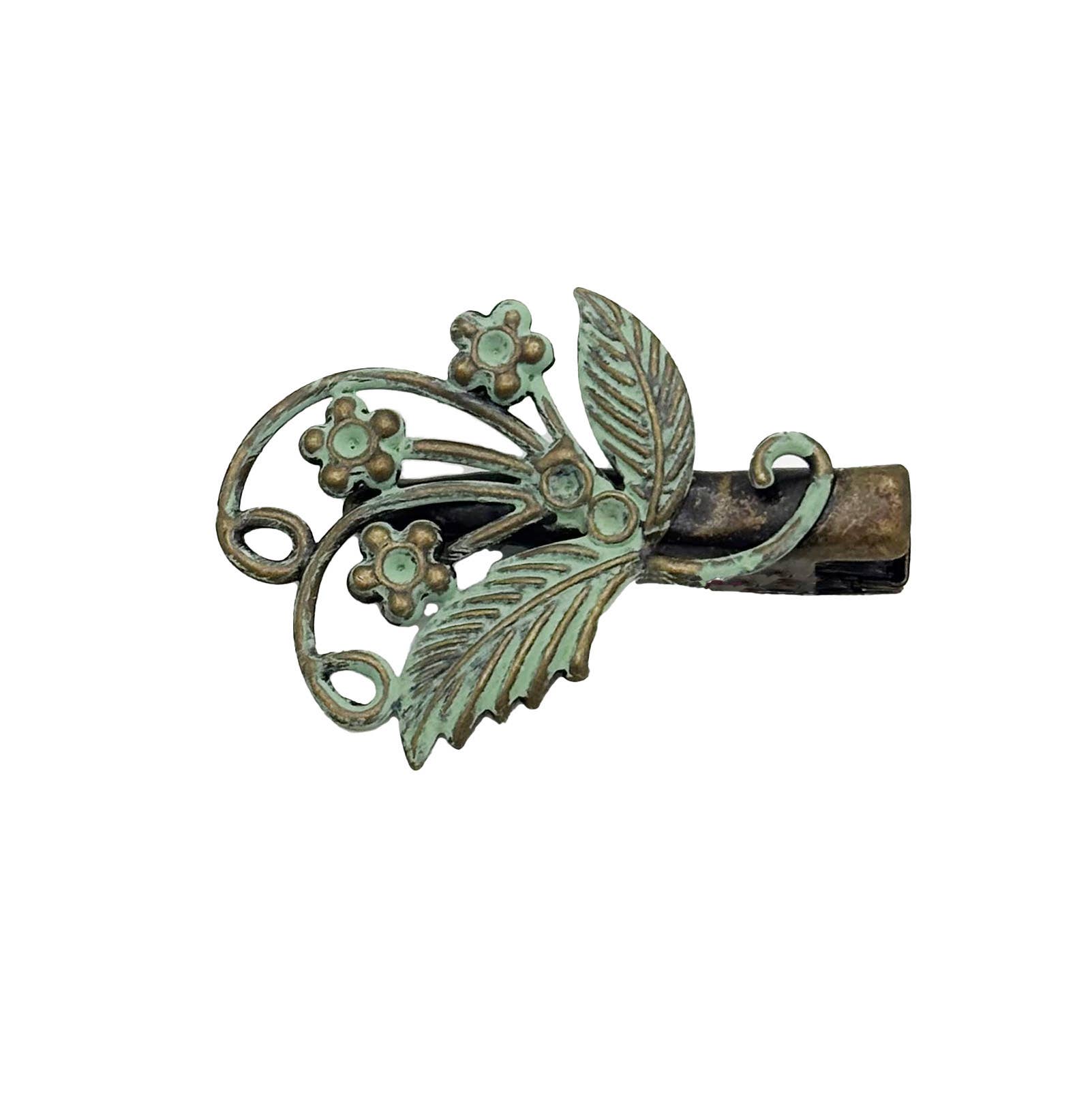 Gleeful Peacock - Wholesale Hair Clip - Women's - Tendrils Vine and Floral Bohemian Hair Clip3