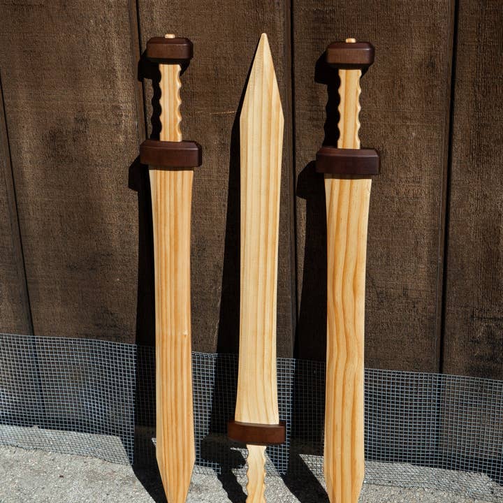 28" Wooden Gladius Sword for wholesale by Backwoods Provisions