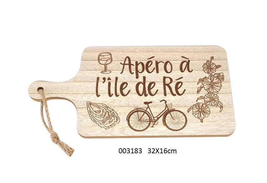 Faye - Wholesale Cutting Board - 'Apero Ile De Re' Cutting Board 32 X 16 cm0