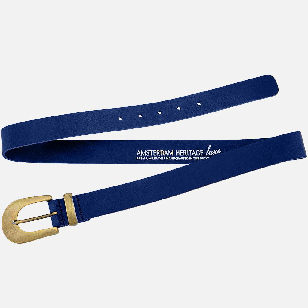 Amsterdam Heritage Leather Belts, Bags, Jackets & Apparel - Vente Ceinture – femme - FABRIQUÉ SUR COMMANDE Annie | Ceinture fine en cuir avec boucle dorée pour femme26