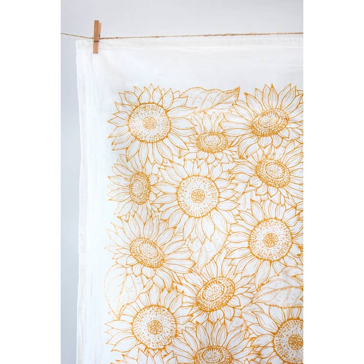 Highland Ridge | Handmade Home Decor - Wholesale Tea towel - Sunflower Tea Towel5