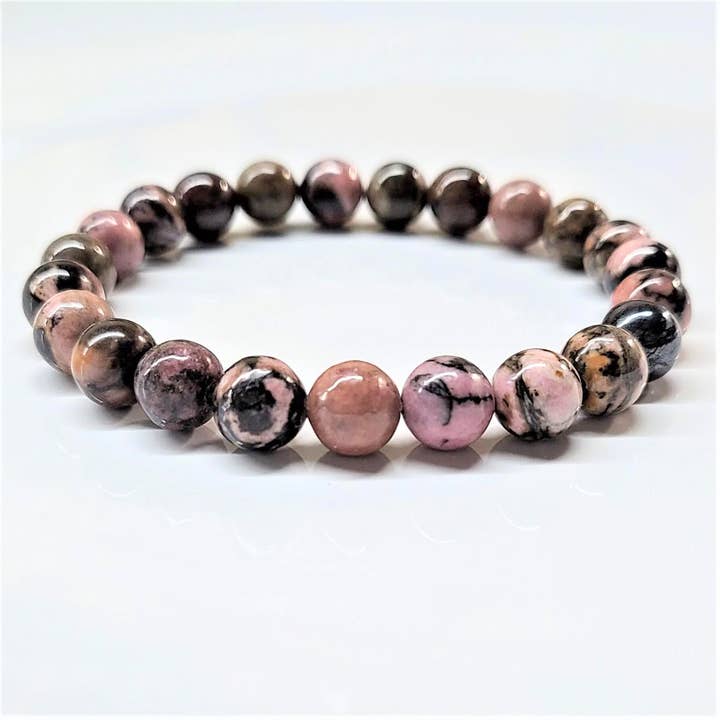 The Healing Sanctuary - Wholesale Beaded Bracelet - Rhodonite Beaded Bracelets 8mm1
