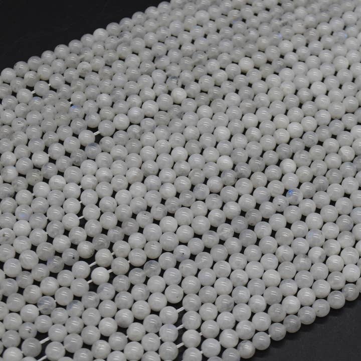 Oriental Direct Craft Supplies - Wholesale Beads - Grade A Natural Rainbow Moonstone Round Beads