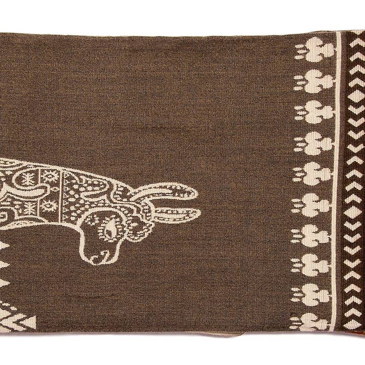 EcuaFina - Wholesale Throw Blanket - Ecuadorian alpaca blanket | native blanket | Alpaca Brown