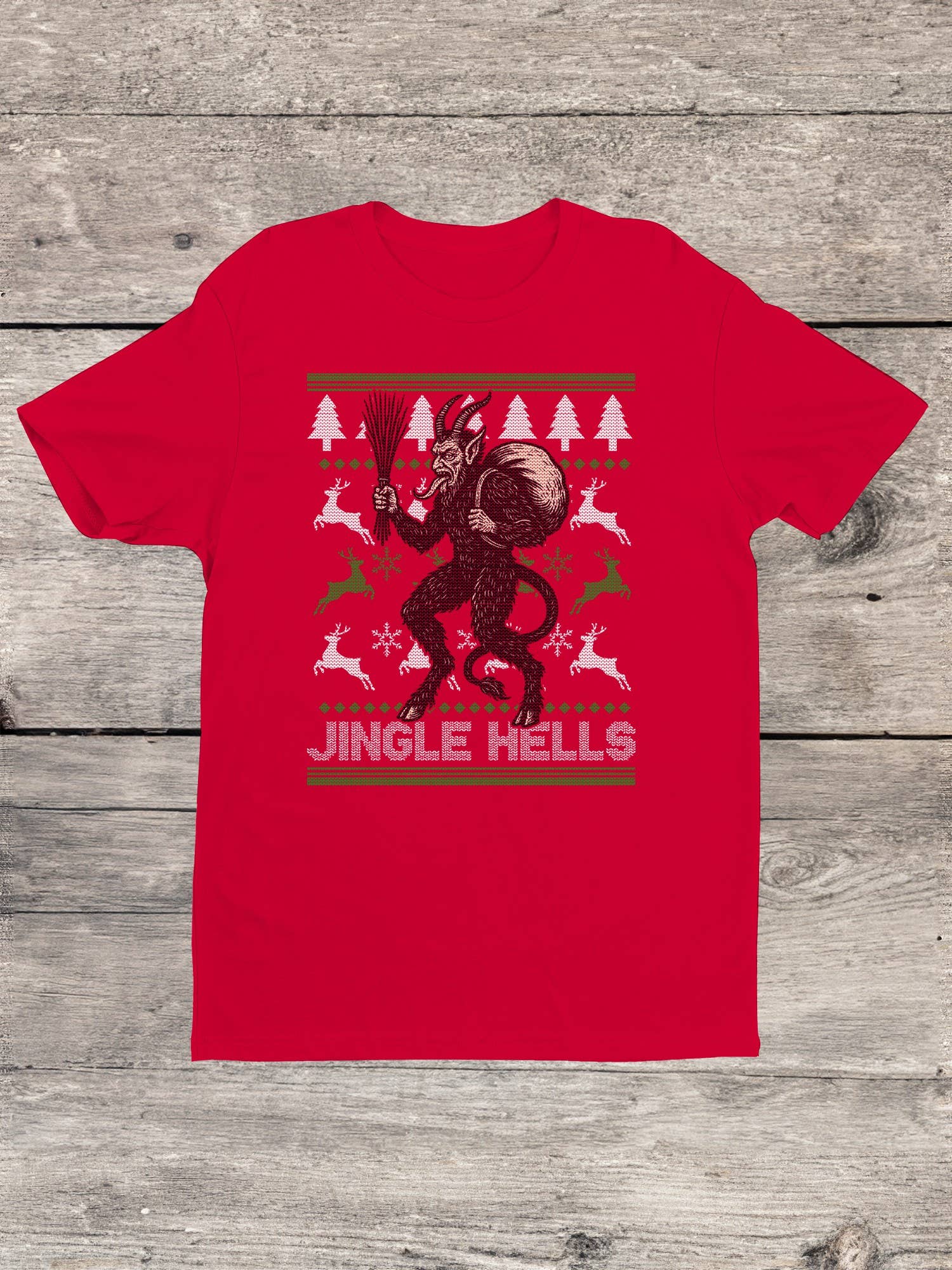 Swift Retail - Wholesale T-Shirt - Men's - Jingle Hells Krampus Design Men's T-Shirt1