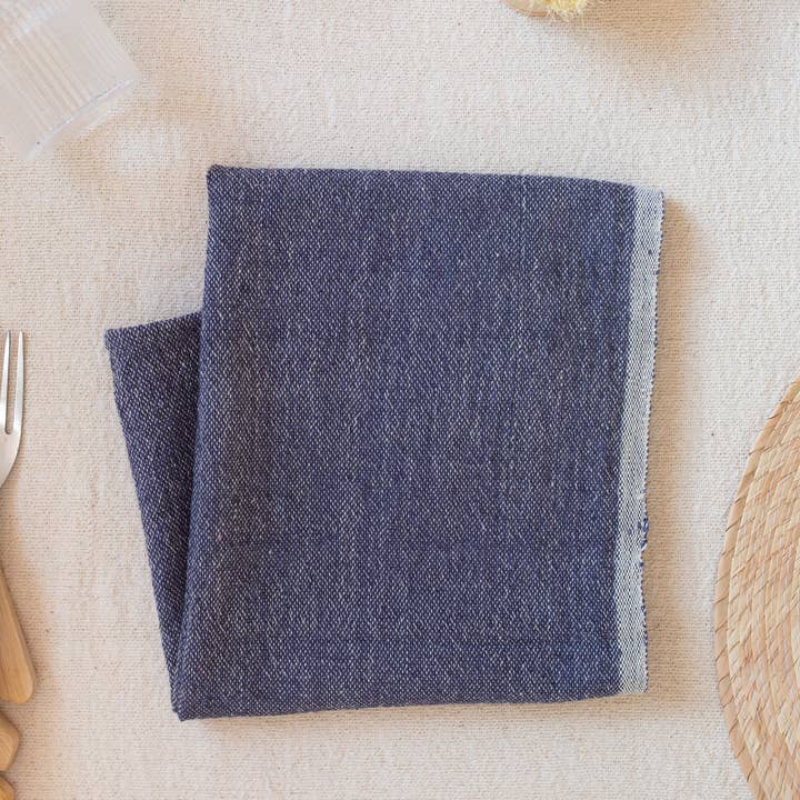 kd weave - Wholesale Hand Towel - Indigo Hand Towel | Hand Woven Cotton