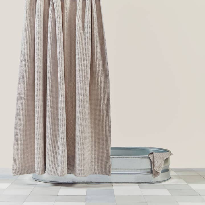 Hawkins New York - Wholesale Shower Curtain - SIMPLE WAFFLE SHOWER CURTAIN