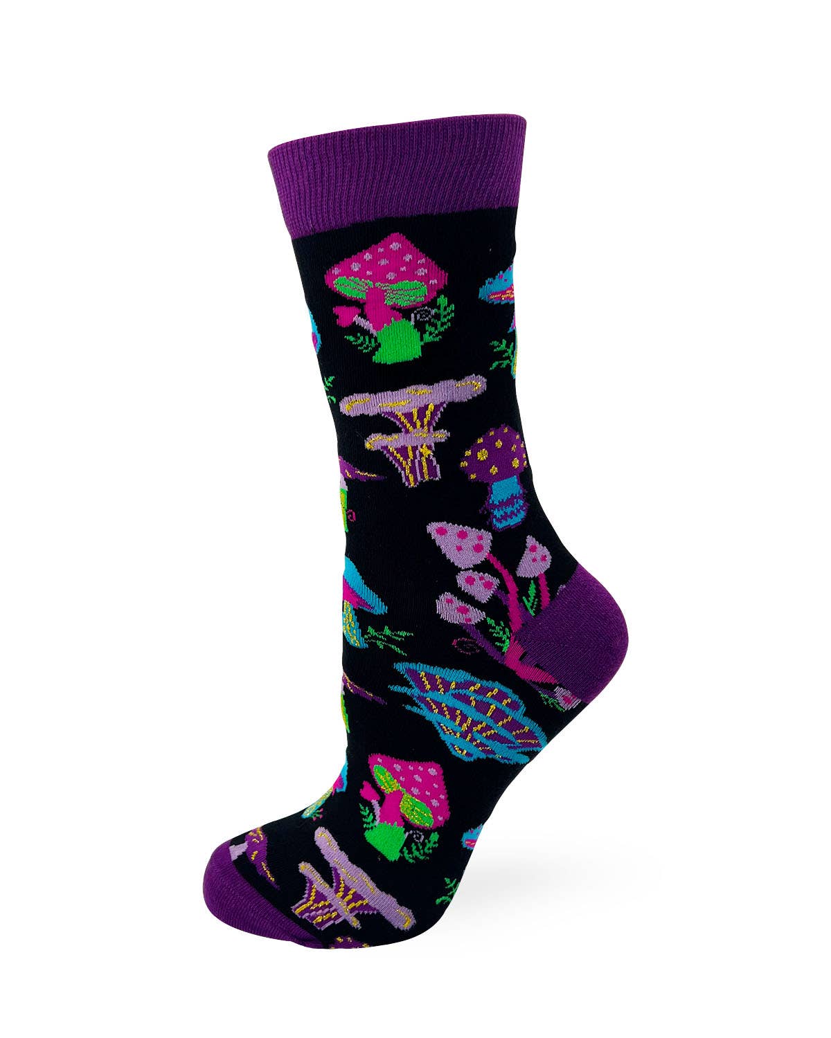 Fabdaz - Wholesale Socks - Women's - Trippy Mushrooms Women's Novelty Crew Socks2