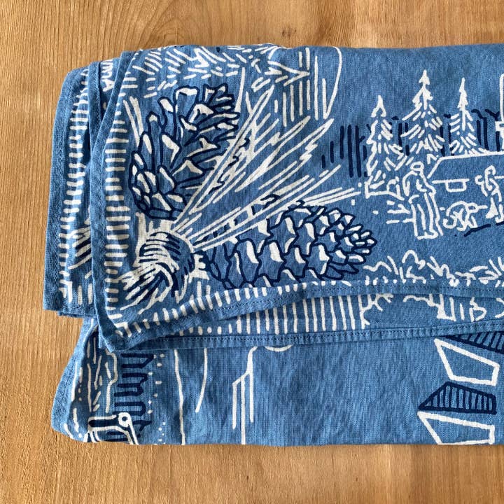 CCC Camp Exchange - Wholesale Bandana - Unisex - CCC Legacy Bandana Blue Civilian Conservation Corps2