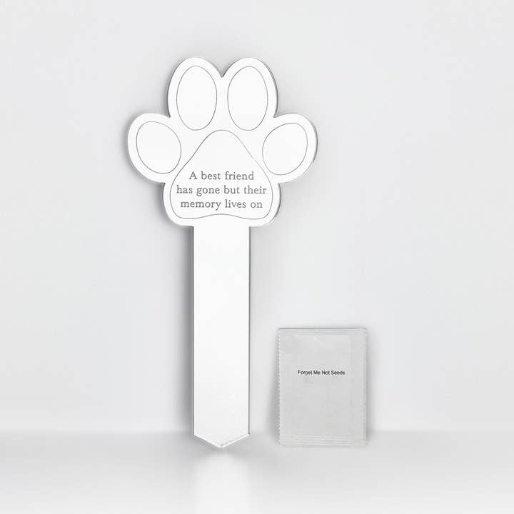 The Lovely Gift Group - Venta al por mayor Semillas de plantas - Maceta de jardín conmemorativa con diseño de huella de pata y semillas Forget Me Not3