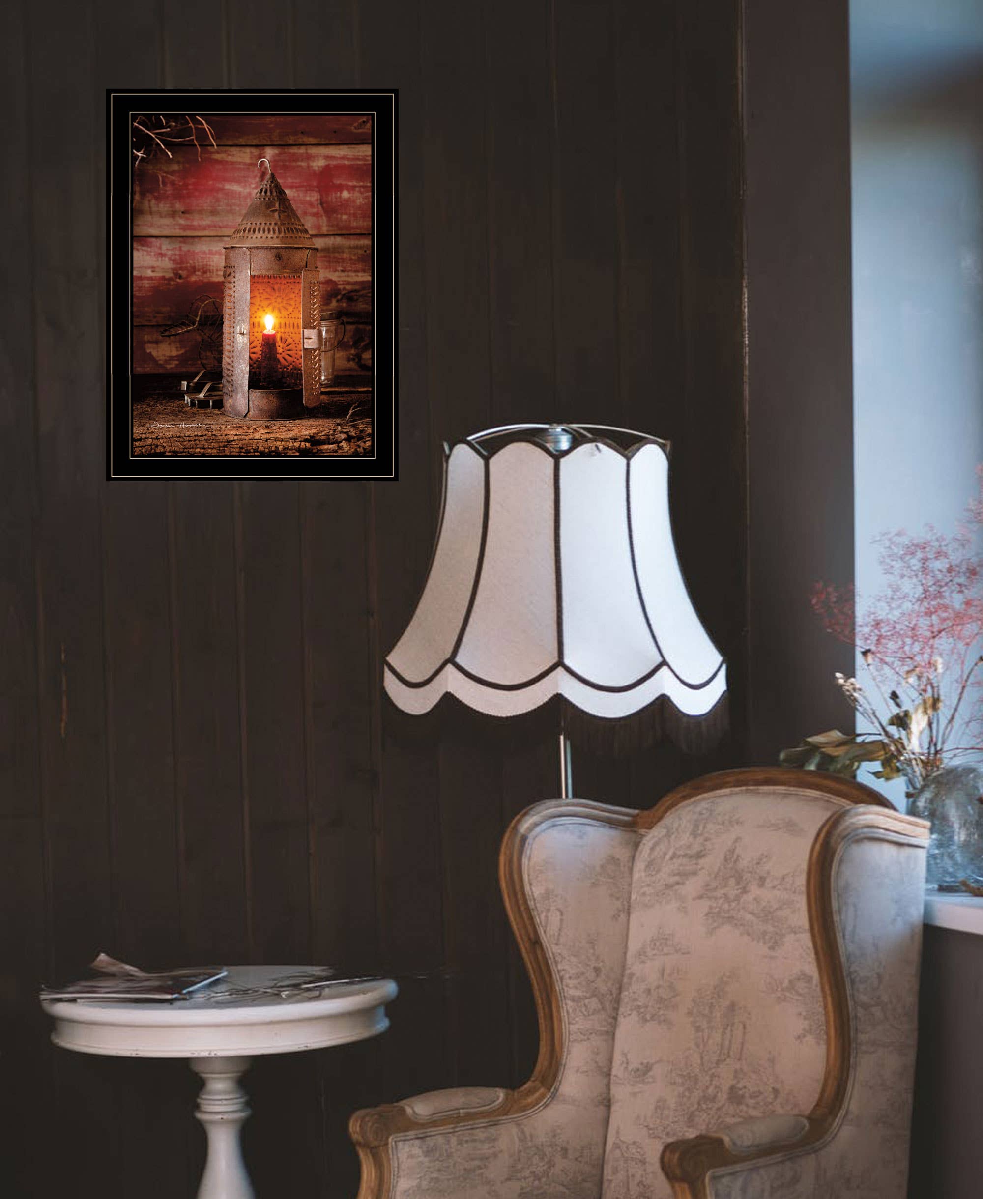 Trendy Decor 4U - Vente Affiche d'art - « Tinner's Lantern » d'Irvin Hoover, prête à être accrochée, encadrée1