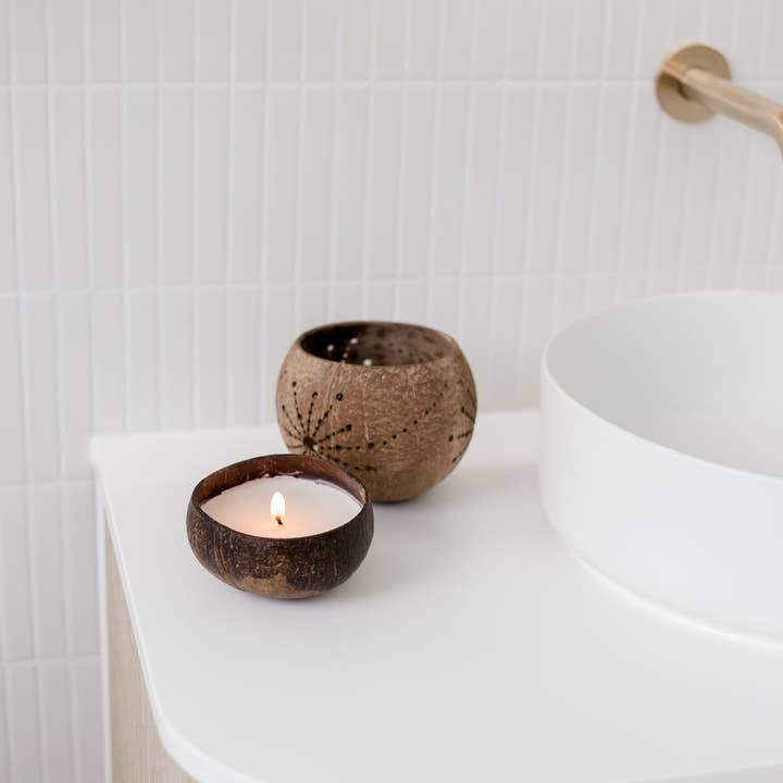 Coconut Candle Set - Cotton Wick for wholesale by Q Home Australia