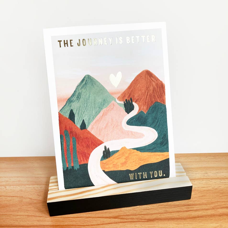 Wooden Objects Co - Wholesale Picture Frame Stand - Black Bar Photo Holder Stand, Wooden Picture Card Holder2