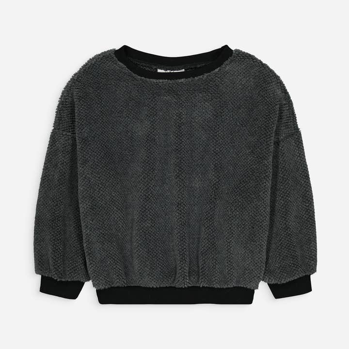 Felpa con orso, grigia per la vendita all'ingrosso da parte di UPÉ