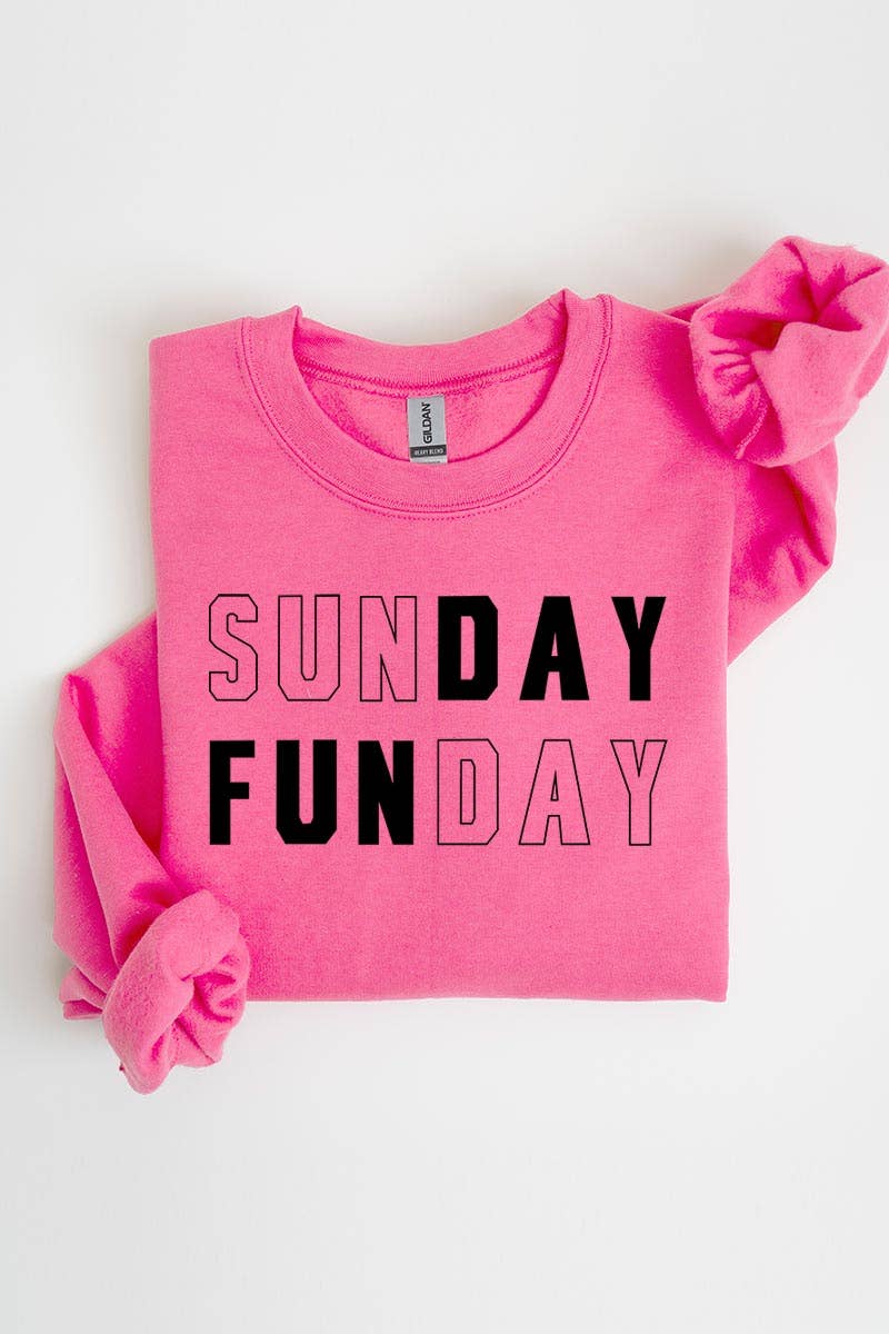 COLORBEAR - Vente Sweat-shirt à imprimés – femme - Chandails en molleton à motif graphique Sunday Funday12