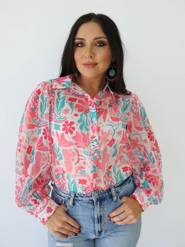 TH11 BOHO BOOT BLOUSE (7 Piece) for wholesale by Turquoise Haven