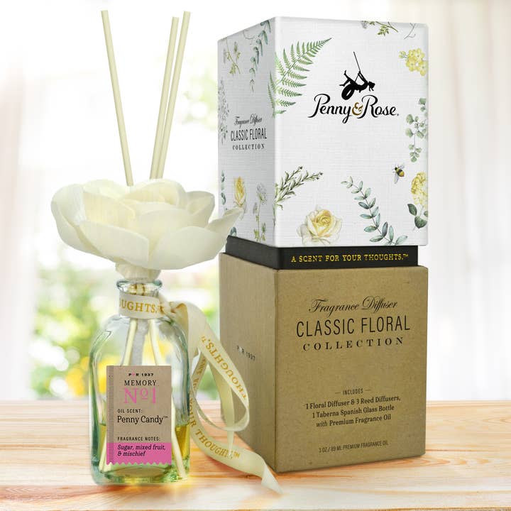 Classic Floral Diffuser for wholesale by Penny & Rose