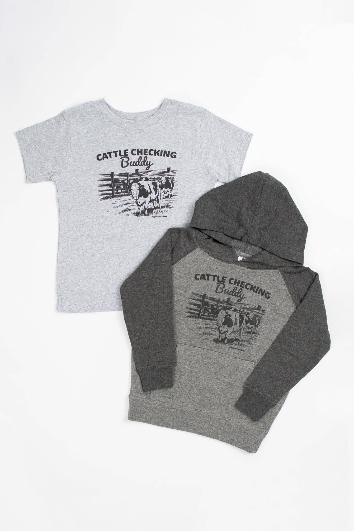 American Farm Company - Vendita all'ingrosso Felpa con cappuccio - Bambini - Felpa con cappuccio per bambini/ragazzi "Cattle Checking Buddy"1