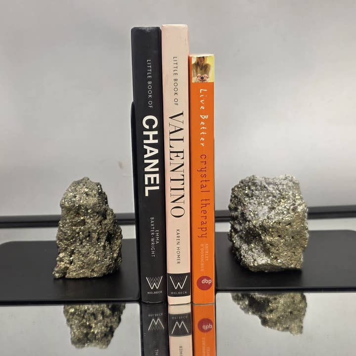 Pyrite Crystal Bookend (single) for wholesale by Distinction Crystals
