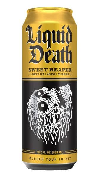 Grandpa Joe's Candy Shop - Vente Thé glacé - Thé Liquid Death, Sweet Reaper 19,2oz, 12 unités1