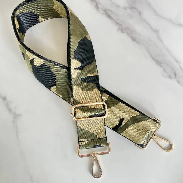 Camo Bag Strap - Olive for wholesale by MODish Design Co