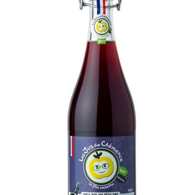 Les Nominatifs - Wholesale Fruit Juice - Pure Sparkling Apple Juice Blackcurrant Organic - 75 Cl
