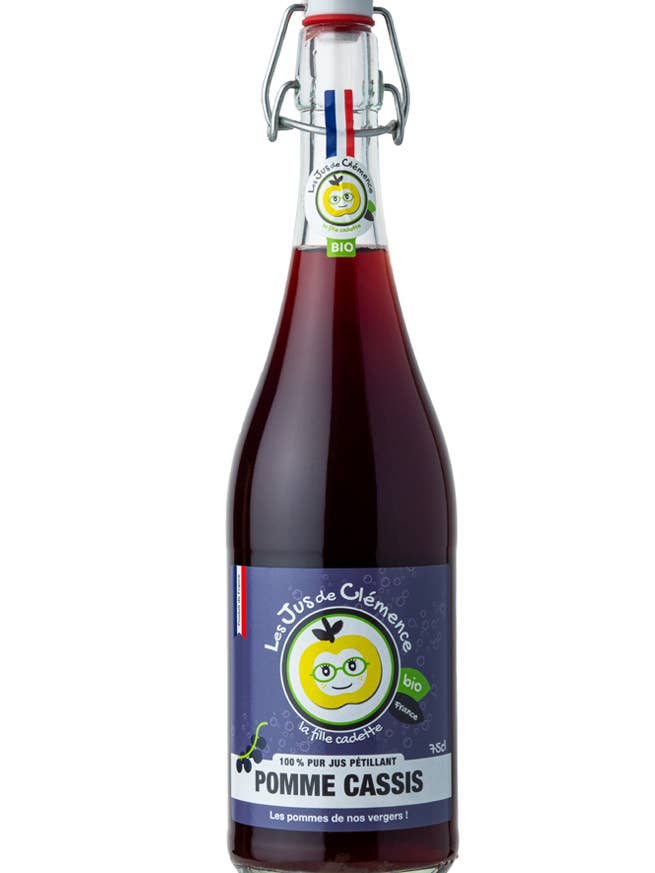 Pure Sparkling Apple Juice Blackcurrant Organic - 75 Cl for wholesale by Les Nominatifs