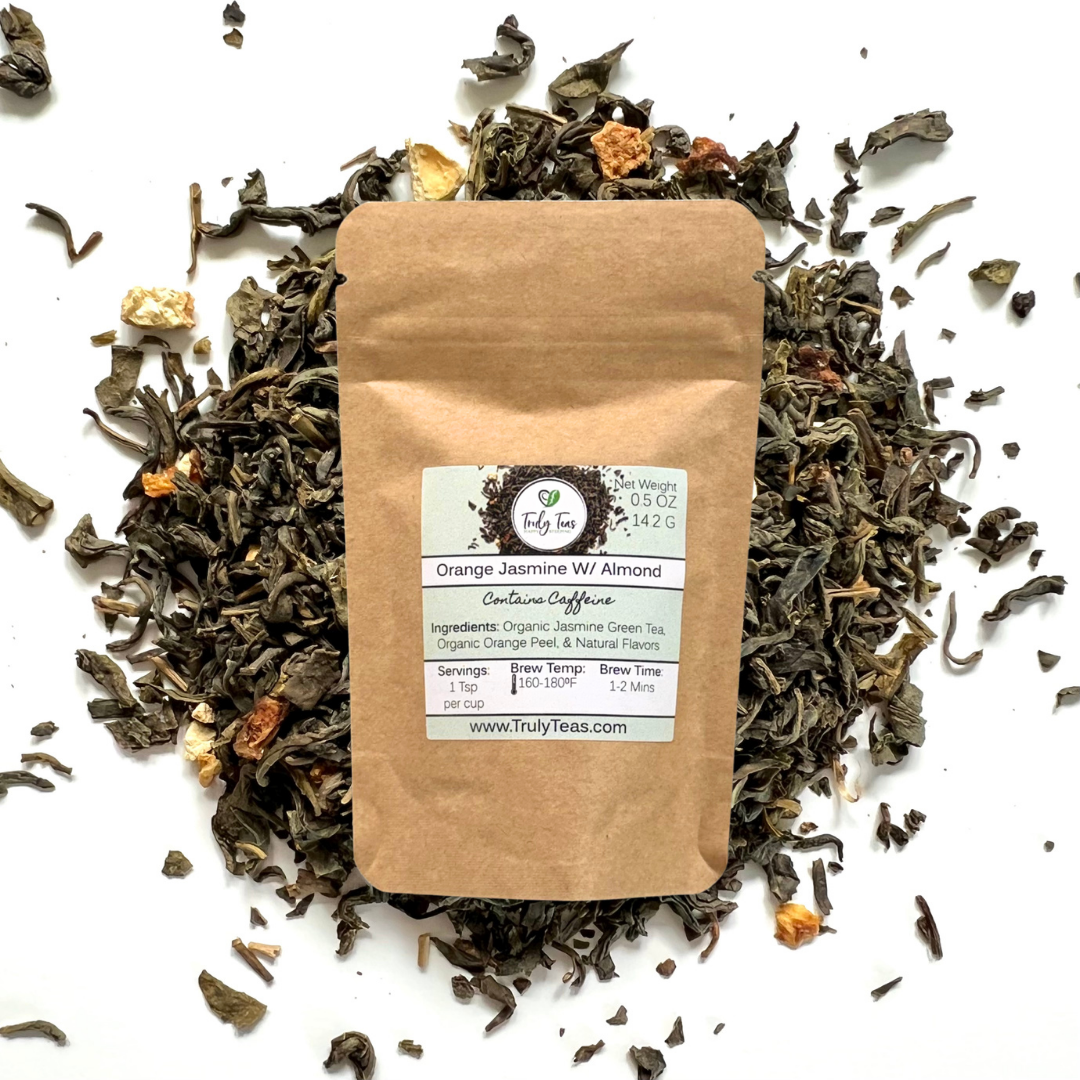 Truly Teas - Vente Thé en vrac - Jasmin Orange avec Amande0
