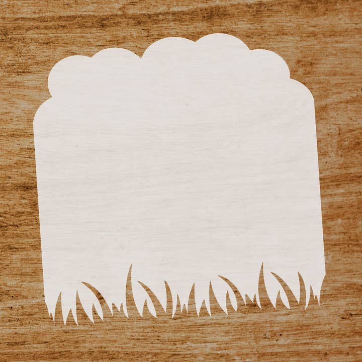 Clouds and Grass Stencil for wholesale by Evyre Scrapbooking