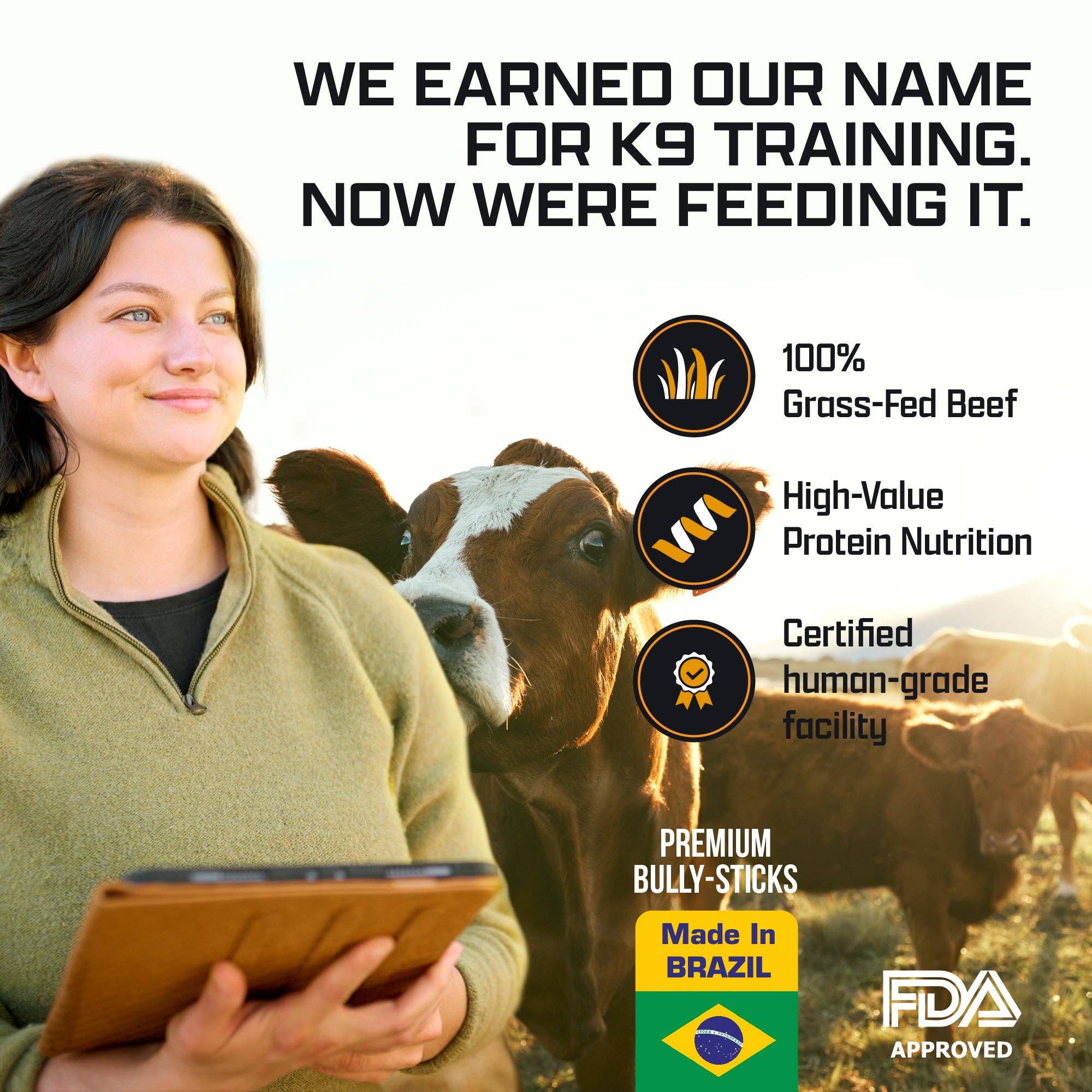 Invirox - Wholesale Pet Treats - Dog - 25 - Bully-Sticks For Dogs - 100% Natural, Grass-Fed Beef, One Ingredient3