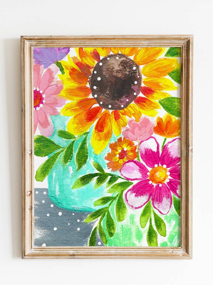 Flores Silvestres de Verão Bethany Joy Art Print por atacado de Bethany Joy Art