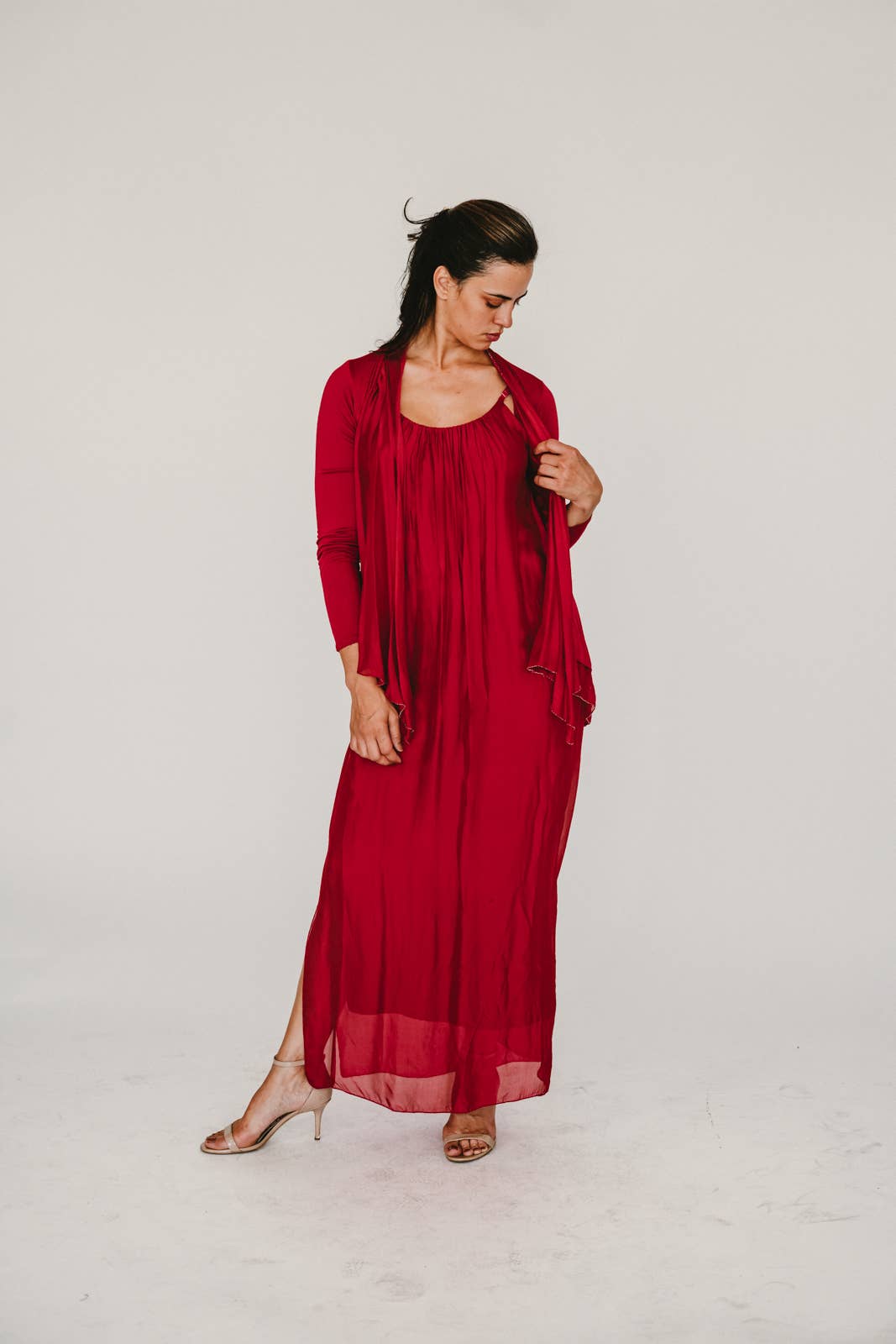 Dance in Paris - Wholesale Dress - Women's - Solid Maxi Dress8