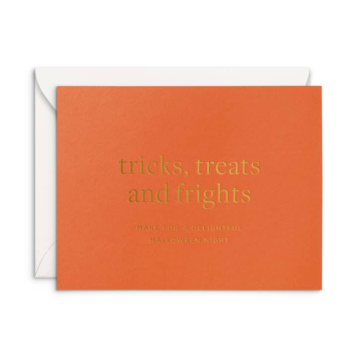 Tricks, treats and frights wenskaart voor wholesale door Smitten on Paper