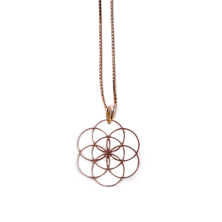 Venezianerkettchen "Seed of life" - rosévergoldet für den Großhandel von lassy fair