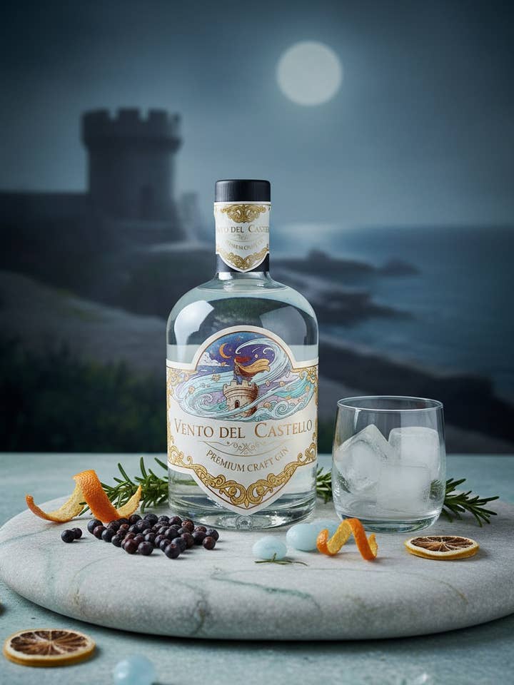 Vento Del Castello Premium Craft Gin for wholesale by Sicilian Whiskey
