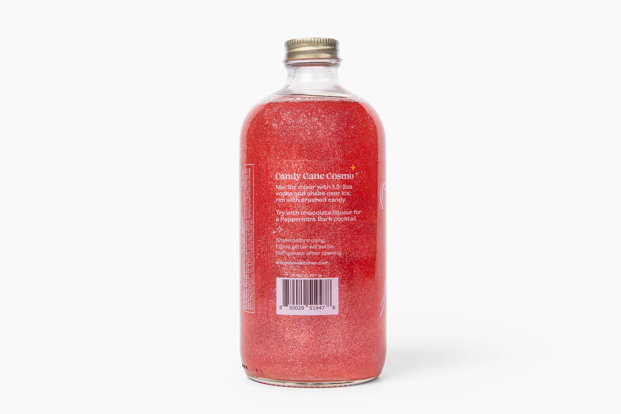 Wood Stove Kitchen - Wholesale Cocktail Mix/Syrup - Candy Cane Sparkle Cocktail & Mocktail Mixer, 16 fl oz1