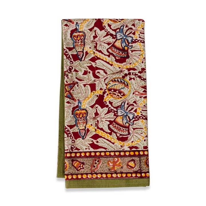Couleur Nature - Wholesale Tea Towel - Noel Red/Green Tea Towels - Set of 30
